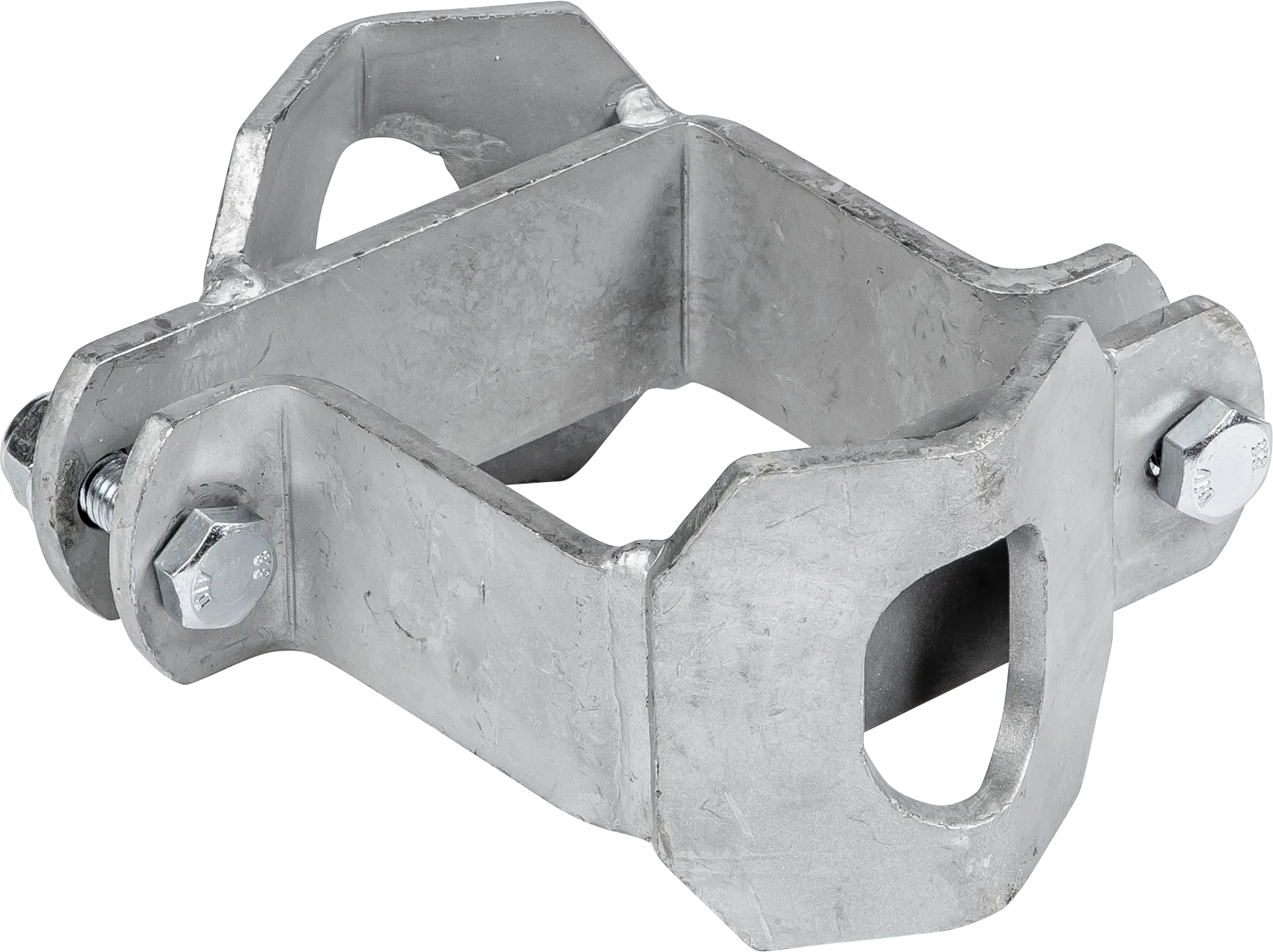 Schelle Quadrat 90 mm 2 Riegelhalter RS