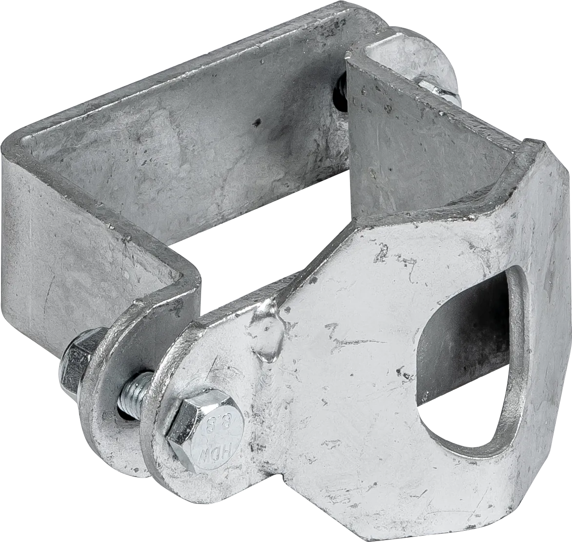 Schelle Quadrat 90 mm, mit 1 Riegelhalter RS