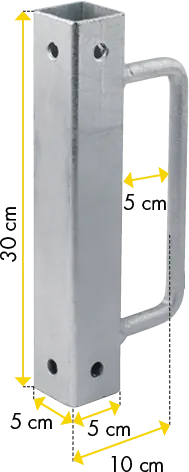 Riegelhalter, einfach, für Tore R3, vz