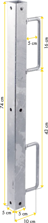 Riegelhalter, doppelt, für Tore R4, R5, vz