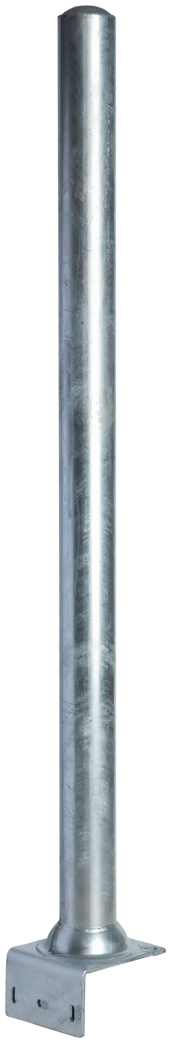 Pfosten d=102 mm, L=1.65 m mit abgewinkelter Bodenplatte