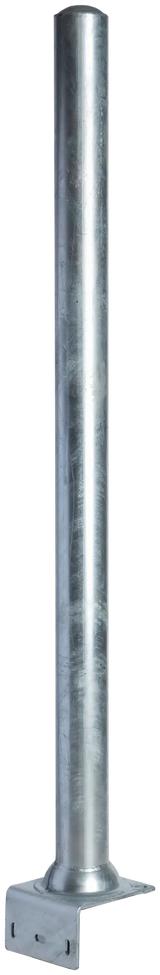 Pfosten d=102 mm, L=1.65 m mit abgewinkelter Bodenplatte