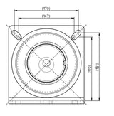 Pfosten d=102 mm, L=1.65 m mit abgewinkelter Bodenplatte