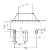 Pfosten d=102 mm, L=1.65 m mit abgewinkelter Bodenplatte