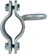 Schelle d=60 mm, 1 Riegelhalter leicht, vz, (für leichte Tore)