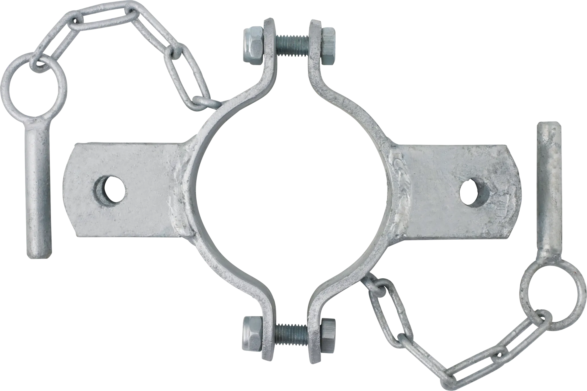 Schelle d=102 mm, 2 Halter, mittig, vz