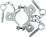 Schelle d= 76 mm, 3 Halter, mittig, vz