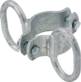 Schelle d= 76 mm, 2 Riegelhalter, parallel, vz