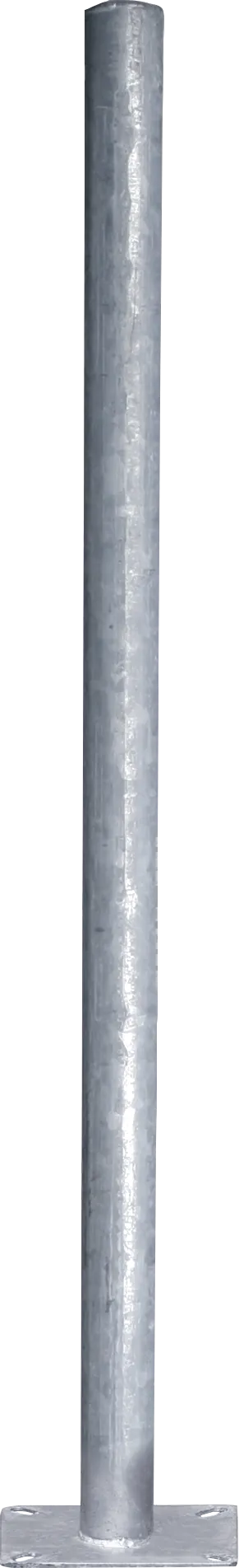 Pfosten d=60 mm, L= 1,35 m, mit Bodenplatte, vz