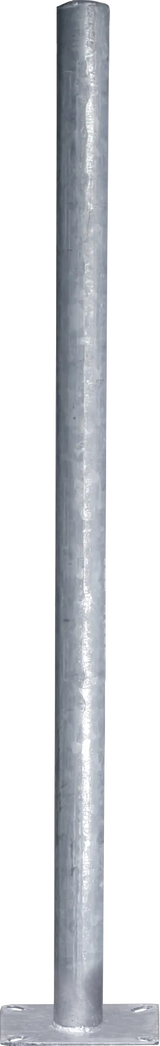 Pfosten d=60 mm, L= 1,35 m, mit Bodenplatte, vz