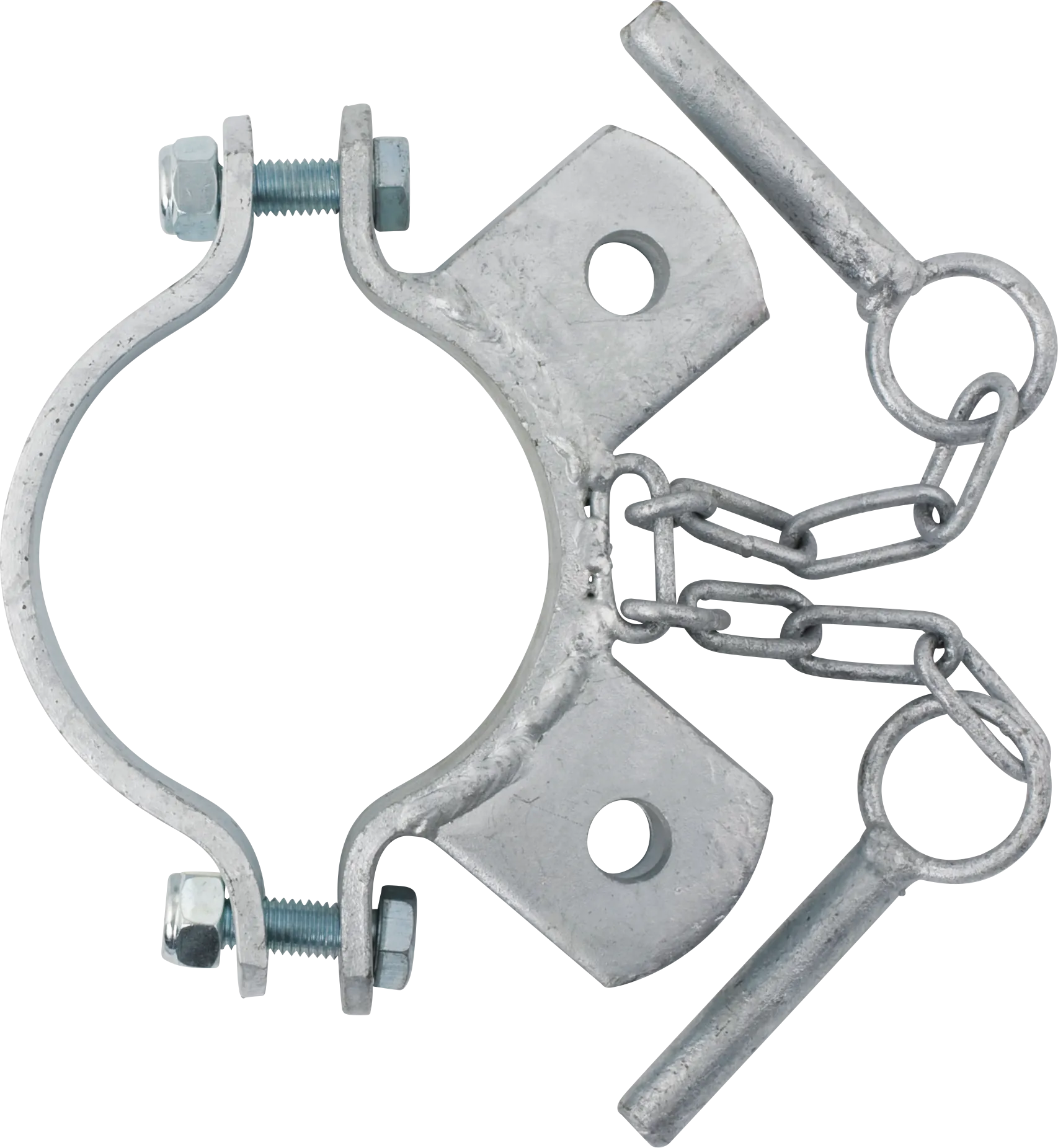 Schelle d=102 mm, 2 Halter, winklig, vz