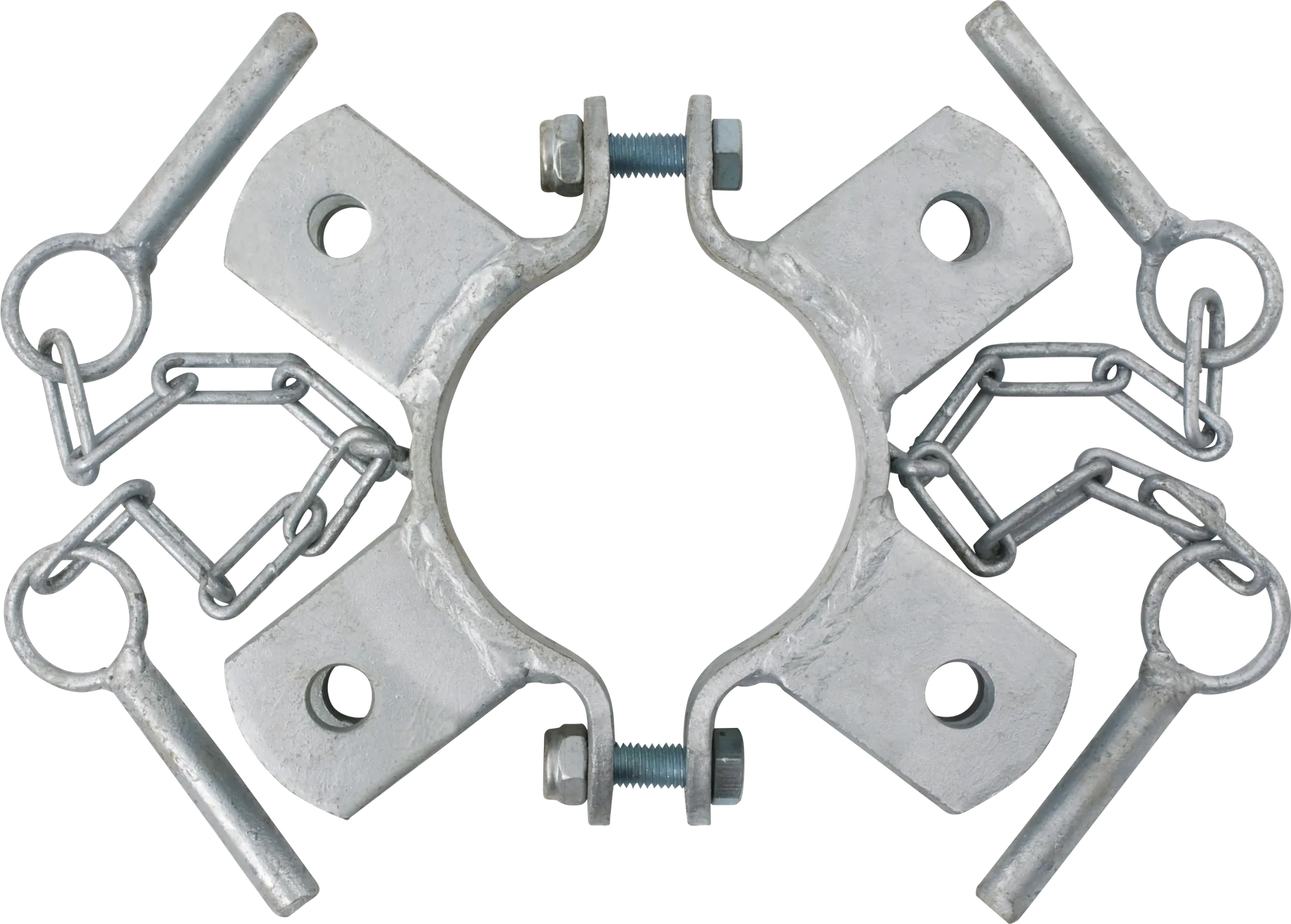 Schelle d=102 mm, 4 Halter, vz