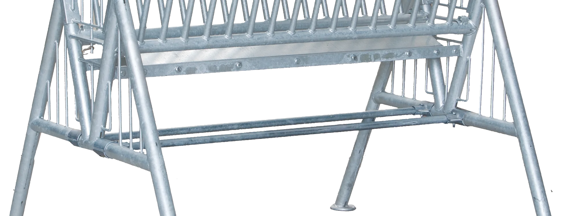 Zusatzstange mit 2 T-Schellen für Pferderaufe Ideal