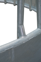 Profi-Rundraufe, 3-teilig, d= 2,10 m, 12 Fressplätze, vz