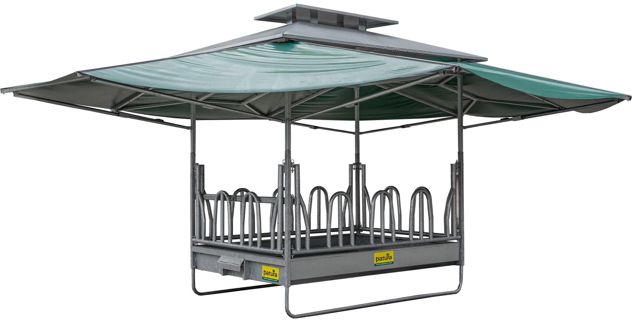 PATURA Klima-Großballenraufe mit Palisadenfressgitter