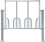 Universal-Fressgitter L= 191 cm 3 Fressplätze für Profi-Raufe