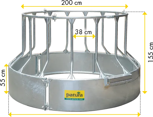 Futterspar-Rundraufe 15 Fressplätze