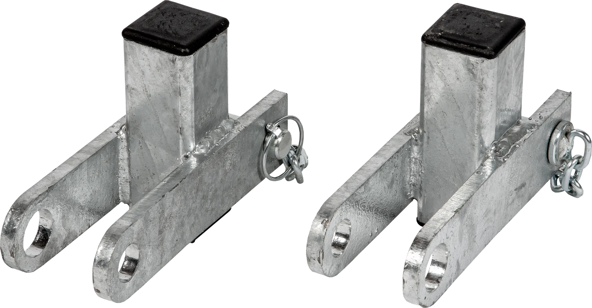 Dreipunktanhängung mit steckbaren Bolzen zur Viereckraufe mit Sicherheits-
