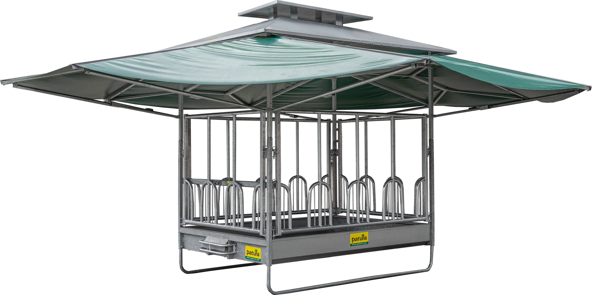 PATURA Klima-Großballenraufe mit Universalfressgittern