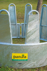 Rundraufe für Pferde, 12 Fressplätze blechverkleidet