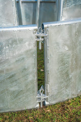 Rundraufe für Pferde, 12 Fressplätze blechverkleidet