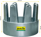 Rundraufe für Pferde, 8 FP ohne Dreipunktanhängung