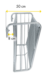 Heuraufe für Abtrennungen, L=1,00 m nicht geeignet für