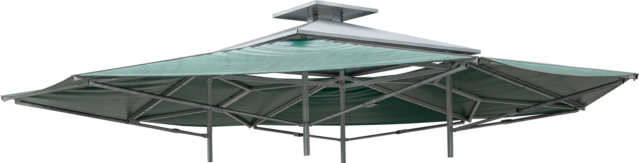 Klima-Dach für alle Profi-Viereckraufen