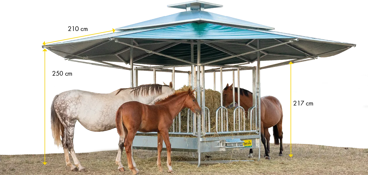 Klima-Dach für alle Profi-Viereckraufen