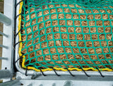 Rahmen für Futtersparnetz zu Viereckraufe mit Sicherheits-Palisaden,