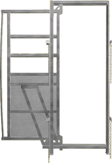 Rahmen mit Schiebetür, Breite 0,90 m, Höhe 2,05 m, vz