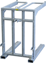 Panel-Transportgestell mit Dreipunktanhängung und Spanngurt