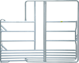 Sicherheits-Pferde-Panel mit Tor und Fressgitter, 3,60 m, 1 Fressplatz