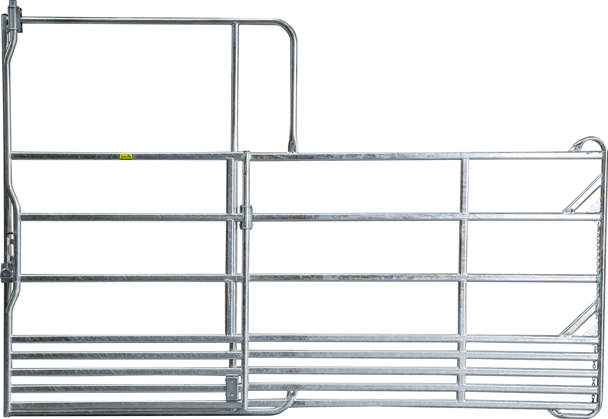 Sicherheits-Pferde-Panel mit Schiebetor 3,60 m, Höhe 2,50 m