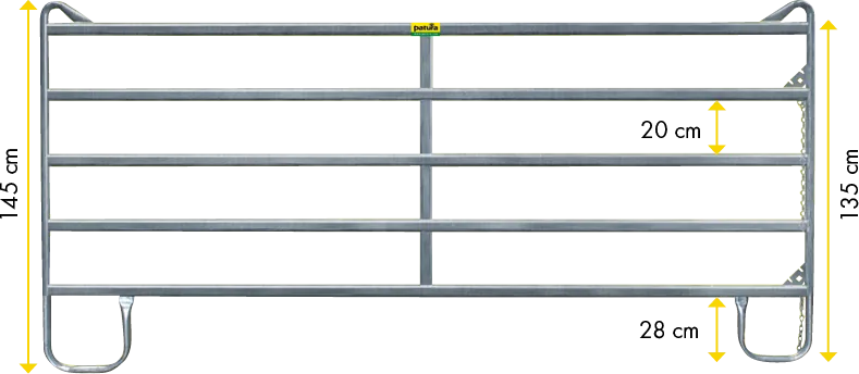 Panel-5 3,60 m Breite 3,60 m, Höhe 1,45 m
