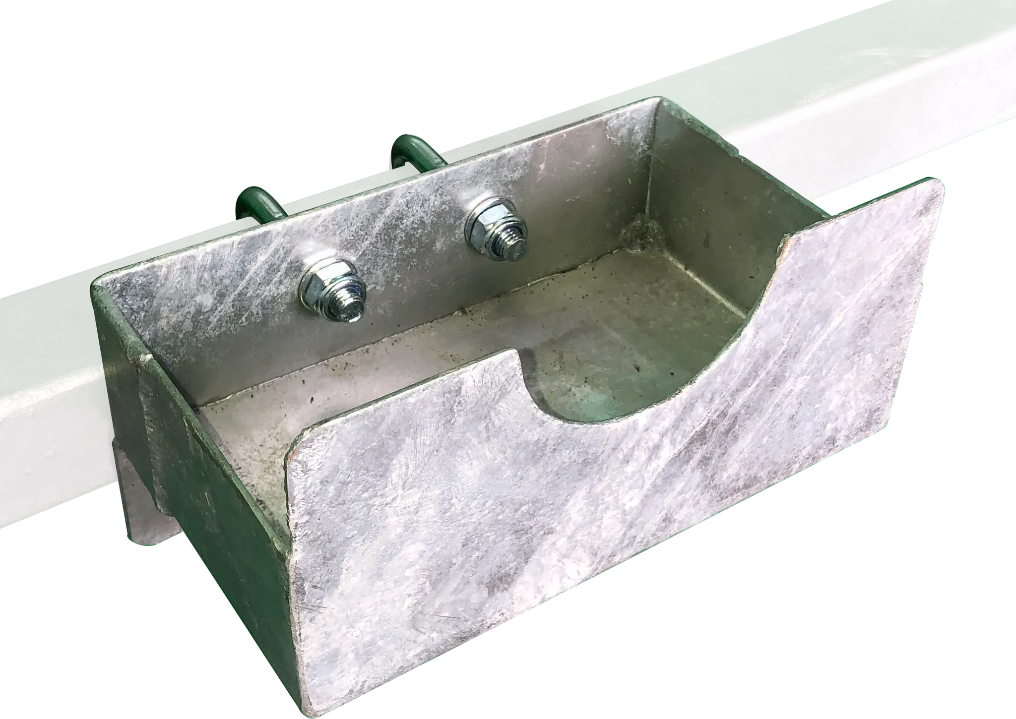 Flex-Halter mit Werkzeugschale inkl. 2 Bügelschrauben 50 x 50 mm