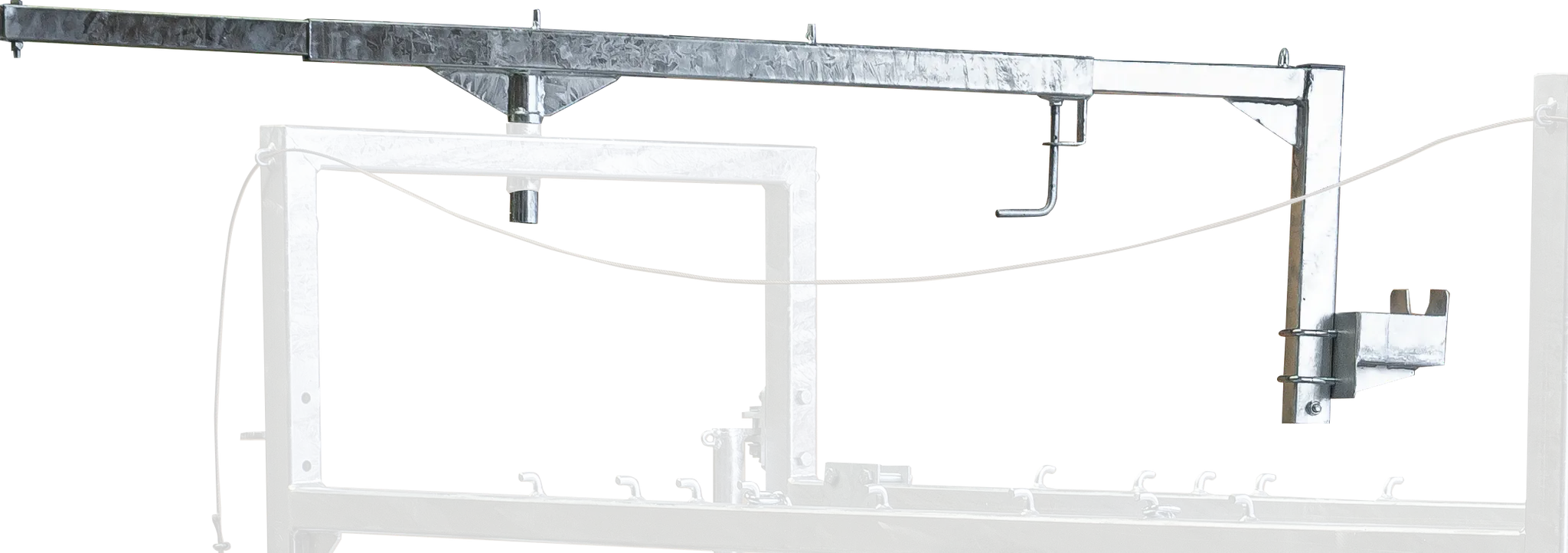 Teleskop-Schwenkarm inkl. Flex-Halter mit Werkzeugschale