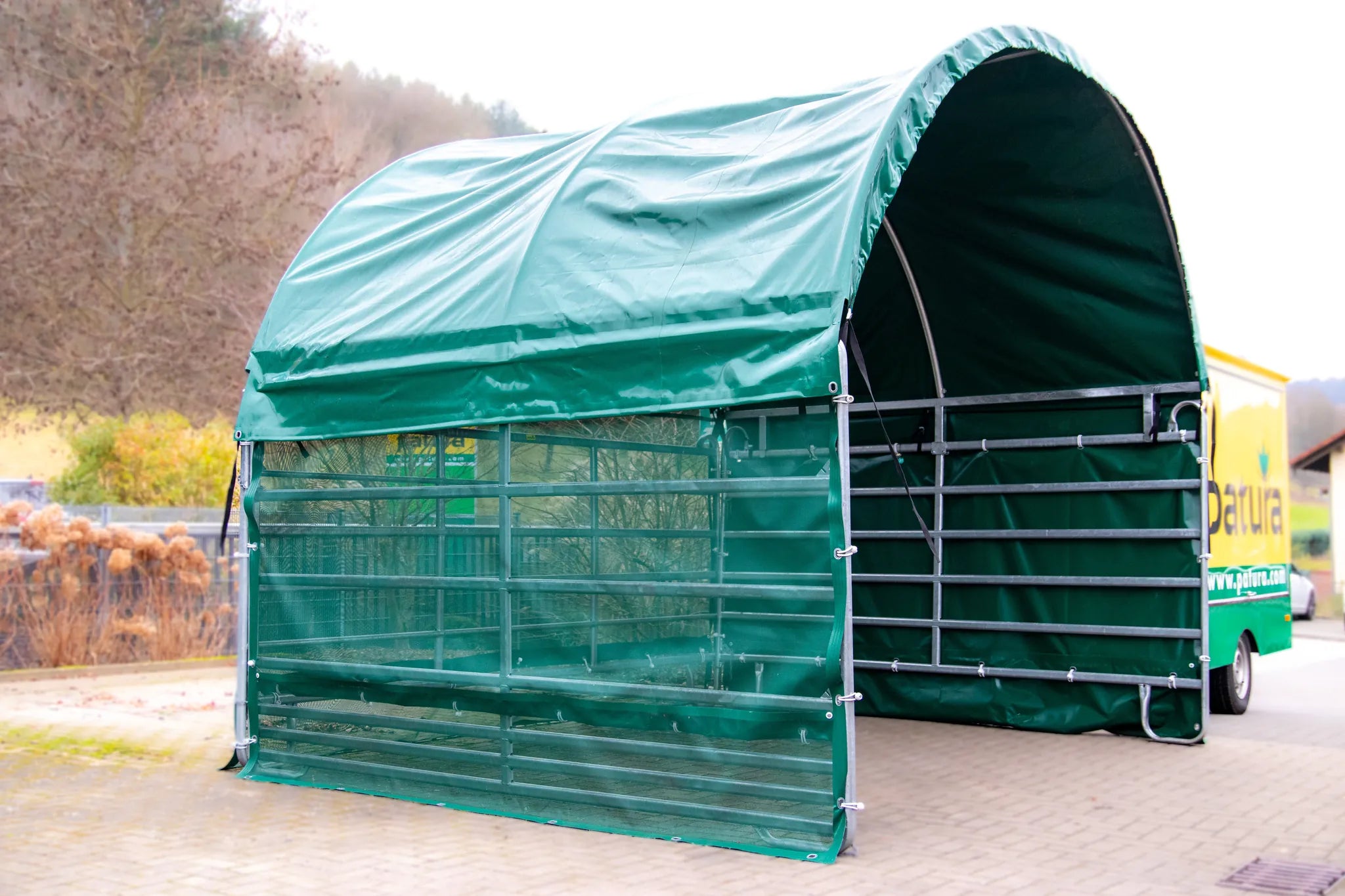 Windschutznetz Panel-Dach Compact Seitenteil 3 m, Höhe 1,6 m