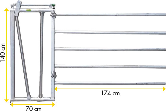Fressgitter für Tierbehandlung mit Einschub R5