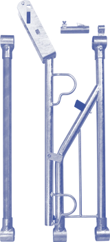 Freßplatz SV Modular mit Fangbügel und Zwischenstange mit Schellen