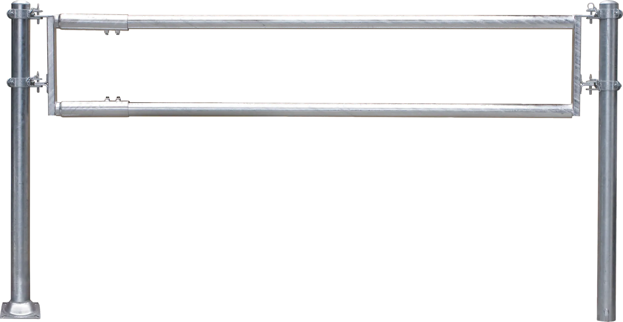 Futtertischabtrennung 2 Rohre, 3 m, vz Höhe 55 cm