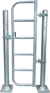 Personenschlupf mit Schnellverschluss für Montage an Pfosten oder Wand