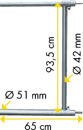 Verlängerung Freßgitter, Bausatz