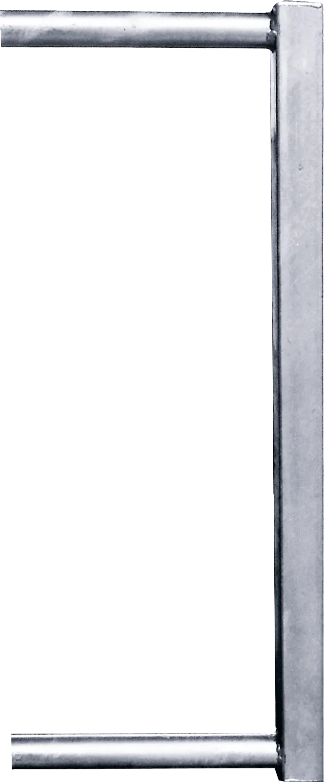 Abschlussrohr 45x45 Kälberfressgitter f. Schnellverschluss TS und Anschraubt.