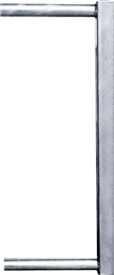 Abschlussrohr 60x60 für Fressgitter f. Schnellverschluss TS und Anschraubt.