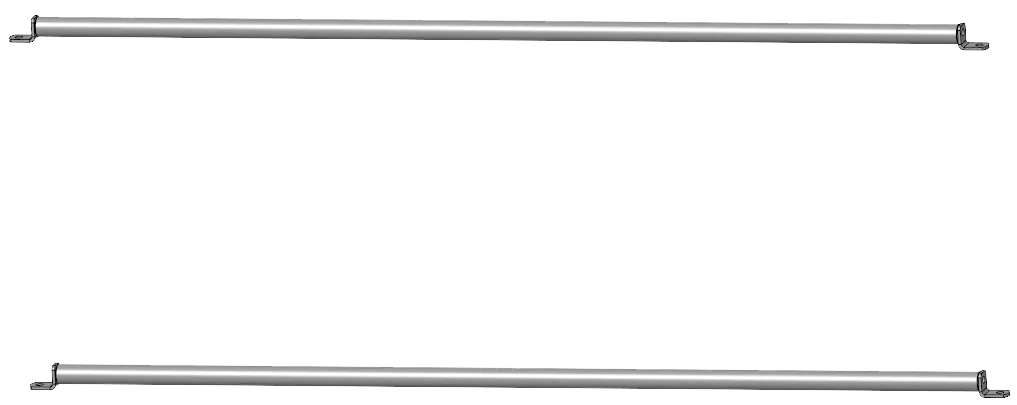 Trägergestell Kalb 2,00 m für Kälber-Schrägfressgitter modular