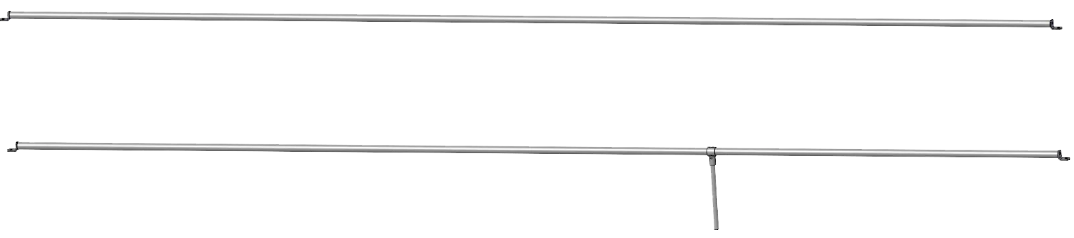 Trägergestell Kalb 6,00 m für Kälber-Schrägfressgitter modular