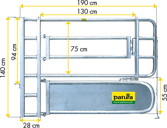 Abtrennung für Tierbehandlung
