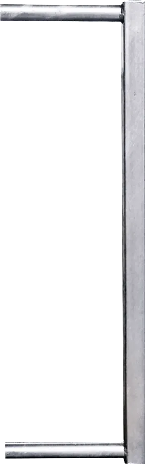 Abschlussrohr 45x45 f. Abtrennung Kälber f. Schnellverschluss TS und Anschraubt.