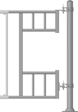 Einschubteil für Abtrennung Kälber Becken